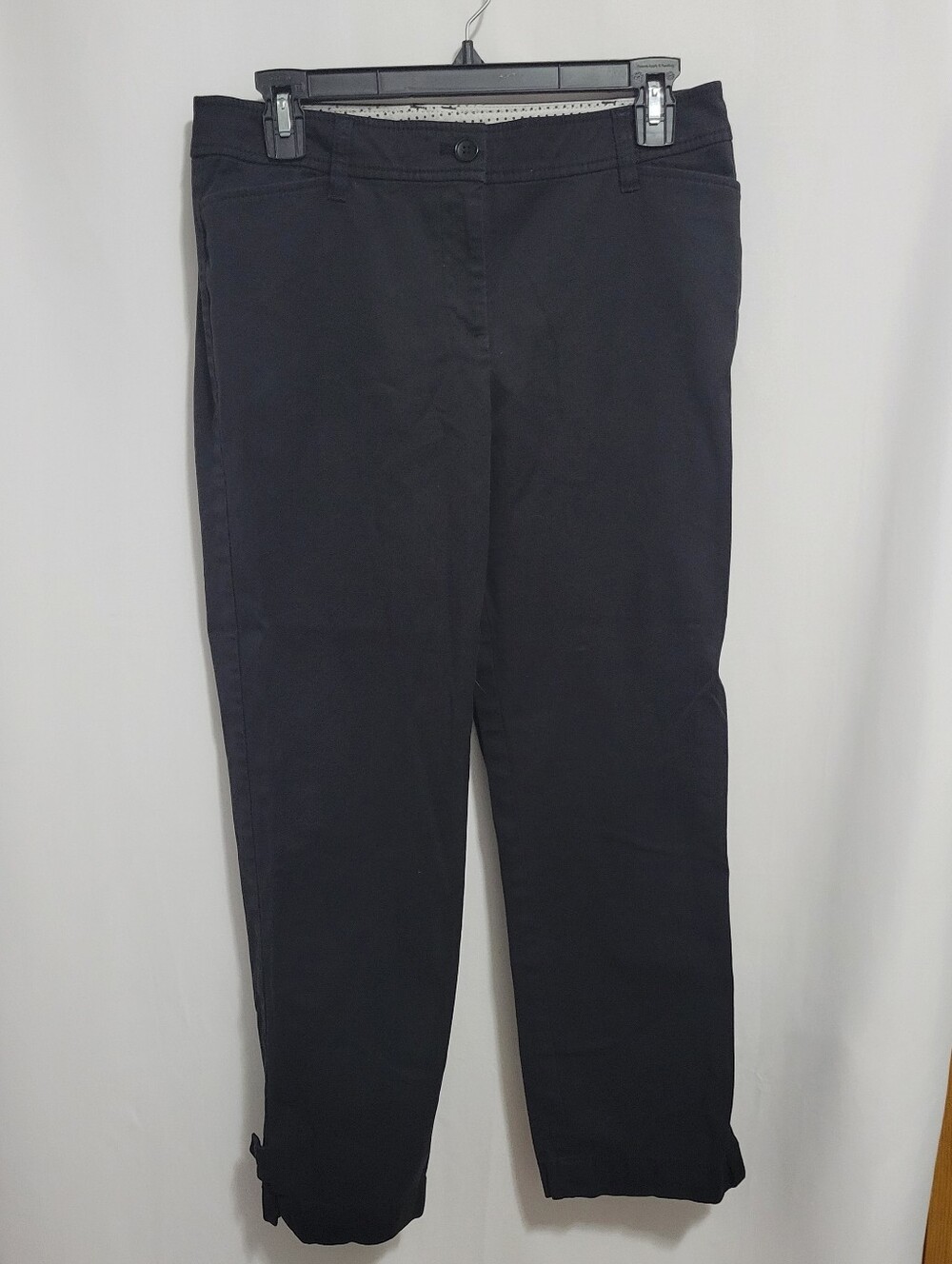 Talbots Black Perfect Crop Pants, Size 4